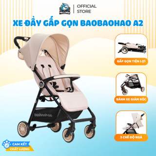 [Freeship] Xe đẩy Cho Bé Baobaohao A2 Xe Đẩy Gấp Gọn Tiện Lợi Cho Du Lịch Có Phanh Kép, Giảm Sóc An Toàn Cho Bé