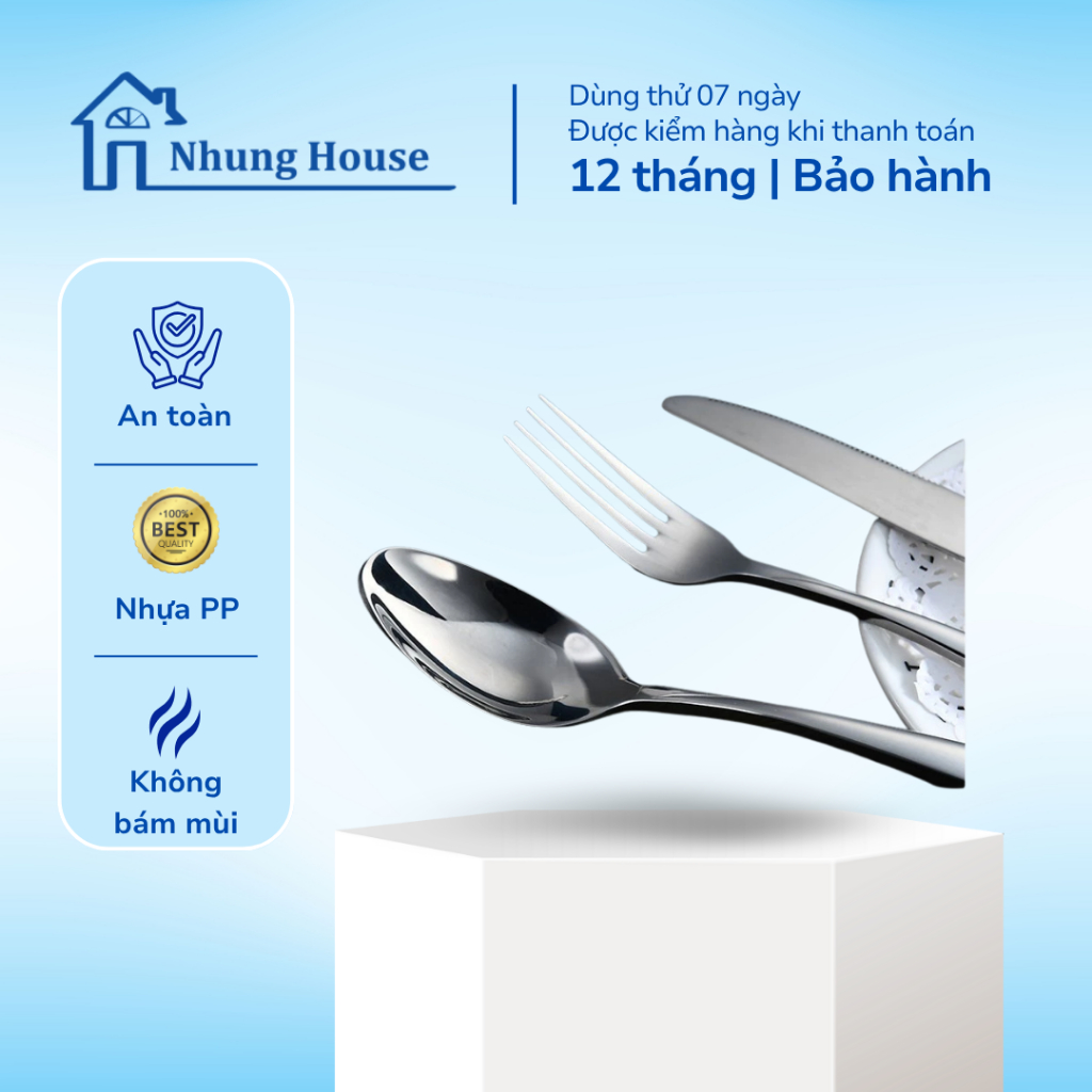 Set 3 món dao muỗng nĩa chât liệu inox dùng cho nhà hàng, quán ăn, dao nĩa ăn Beefsteak chuẩn
