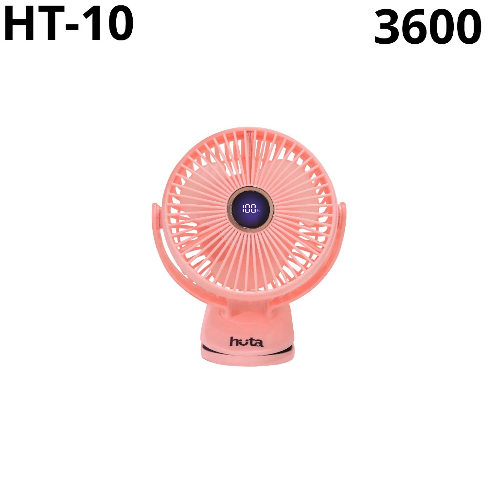 Quạt Kẹp Tích Điện Mini Pin Khỏe Q21 HUTA, HUTA Mini, Quạt Tích Điện Mini, Quạt Kẹp Tích Điện Loại Nhỏ 14cm Có Đèn RGB | BigBuy360 - bigbuy360.vn