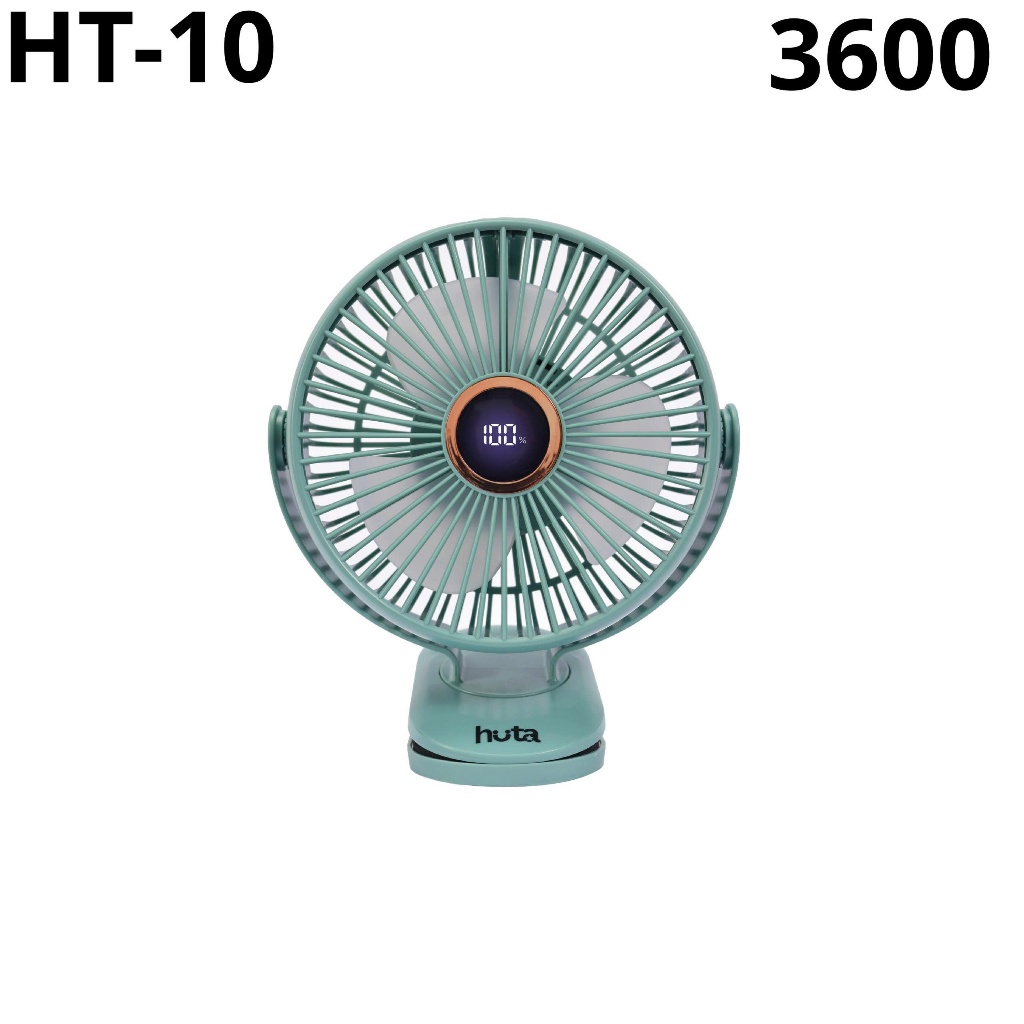 Quạt Kẹp Tích Điện Mini Pin Khỏe Q21 HUTA, HUTA Mini, Quạt Tích Điện Mini, Quạt Kẹp Tích Điện Loại Nhỏ 14cm Có Đèn RGB | BigBuy360 - bigbuy360.vn