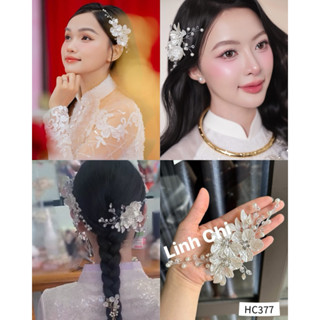 Hoa cài tóc cô dâu, [HC377] cài tóc bà xui