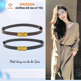 Thắt Lưng Nữ Bản Nhỏ HADADA DV20, Đai Váy Da Bò Cao Cấp, Tinh Tế Và Sang Trọng, Phong Cách Hiện Đại
