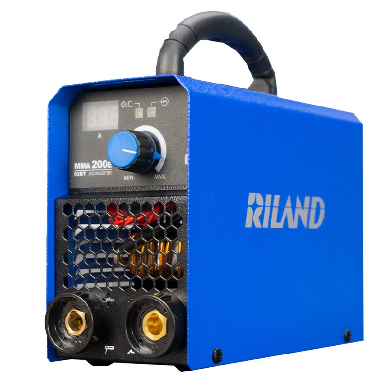 Máy Hàn Que Mini RILAND MMA 200E , hàn que 2.5mm và 3.2mm (đủ phụ kiện) chính hãng