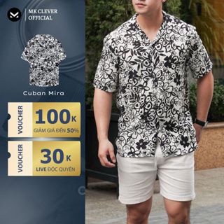 Áo sơ mi nam Mira MK CLEVER Chất liệu đũi Nhật mềm mịn, thoáng mát, thấm hút tốt lên form đẹp, đứng dáng