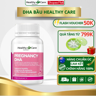 Viên uống DHA cho mẹ bầu Healthy Care Pregnancy DHA hỗ trợ phát triển não bộ thai nhi, chăm sóc mẹ bầu 45 viên