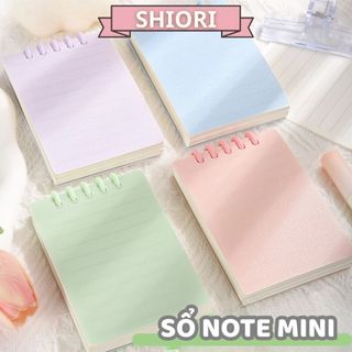  Sổ còng mini A7 dễ thương vở ghi chú thay được giấy tiện lợi - Tiệm sổ Shiori 
