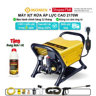 Máy Rửa Xe Gia Đình MO2170pre, Dây Cao Áp Dài 15m, Có Núm Vặn Điều Chỉnh Áp, Siêu Khỏe - Bảo Hành Chính Hãng 12 Tháng