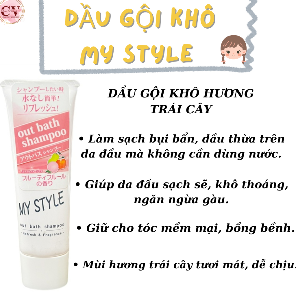 DẦU GỘI KHÔ MY STYLE HƯƠNG TRÁI CÂY 50ML