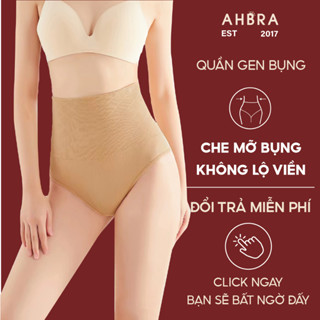 Quần Gen Bụng Định Hình AHBRA FG01 Cạp Cao Chống Cuộn Mặc Trong Váy Ôm Body Cho Nữ