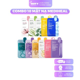 Combo 10 Miếng Mặt Nạ Mediheal Essential Healing Mask/ Ampoule Mask (24ml/25ml x10 miếng)