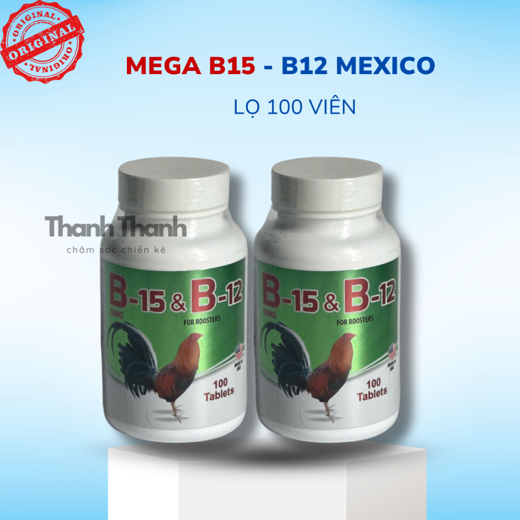 Mega B12 B15 - Hỗ trợ sức khỏe gà chọi