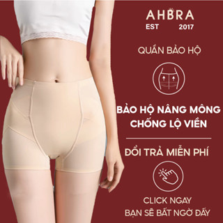 Quần Bảo Hộ Nâng Mông Nữ Mặc Trong Váy AHBRA SQ06 Hỗ Trợ Gen Nịt Bụng Chất Đúc Su Không Viền Cạp Cao