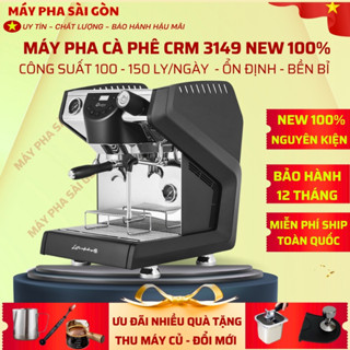 [HCM ] Máy Pha Cà Phê CRM 3149, máy pha cafe 3149 New 100% Tặng Kèm Phụ Kiện 6 món