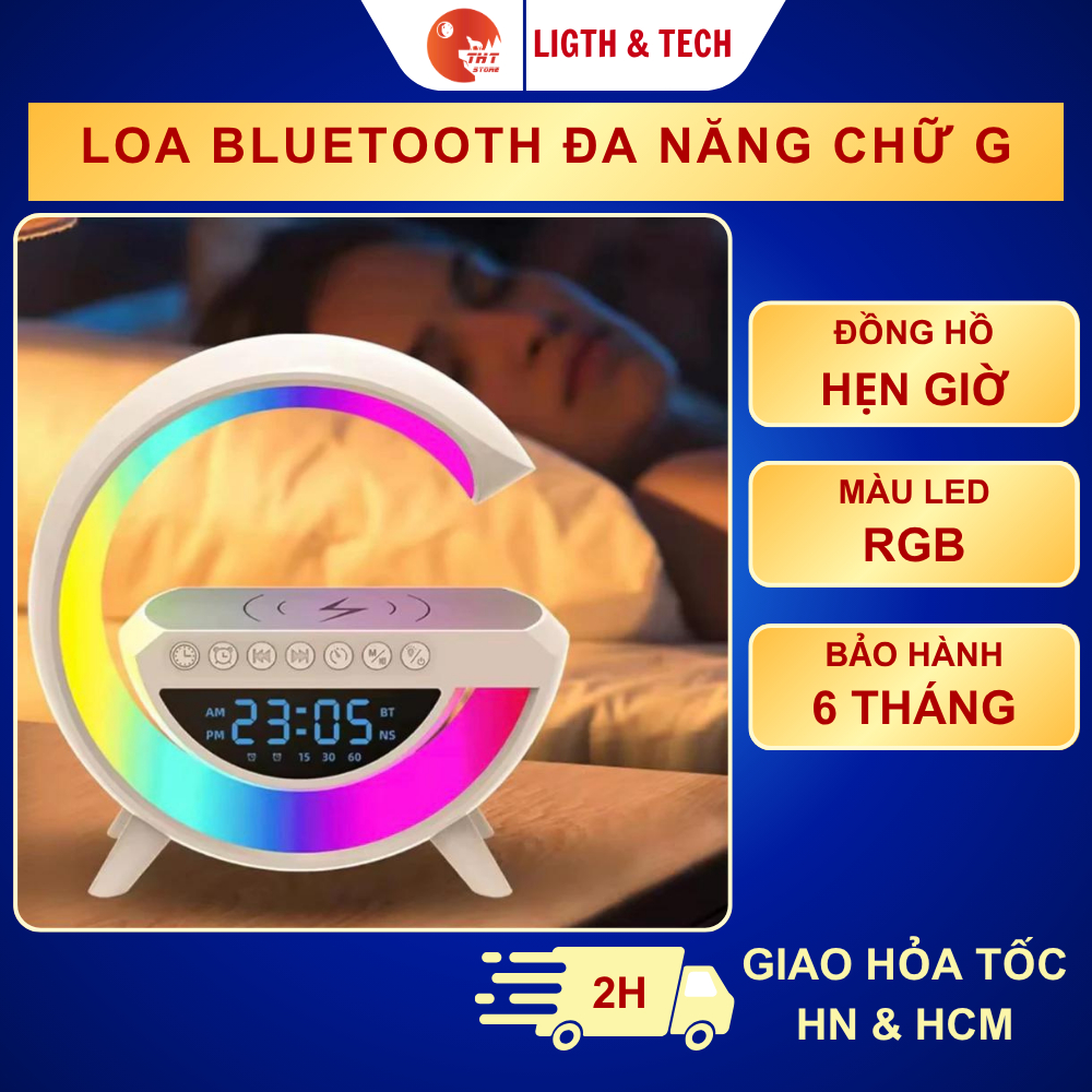  Loa bluetooth kiêm đèn led thông minh sạc không dây cho điện thoại sử dụng loa nghe nhạc đèn bàn sạc điện thoại 