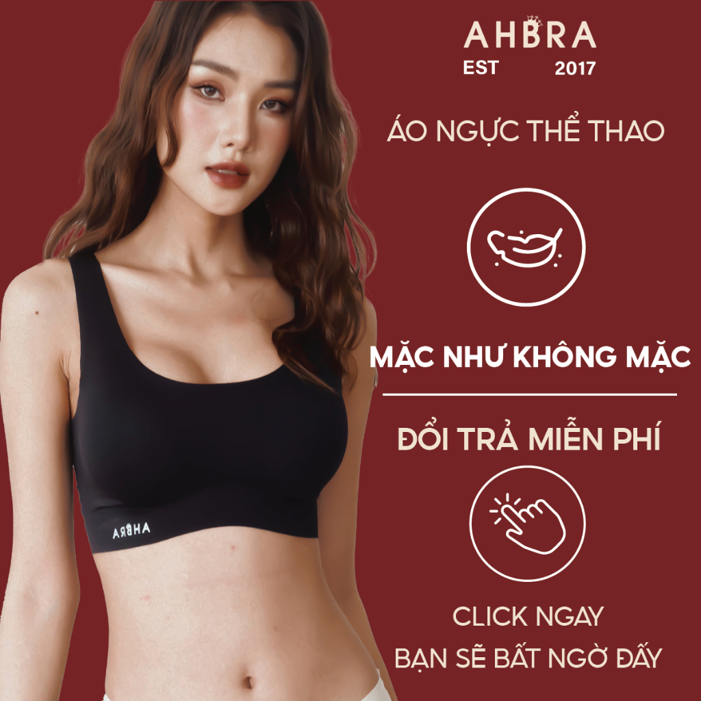 Áo Ngực Đúc Su Không Gọng AHBRA Không Lộ Viền Mút Mỏng Phù Hợp Cho BigSize, Mẹ Bầu Mặc Áo Dài