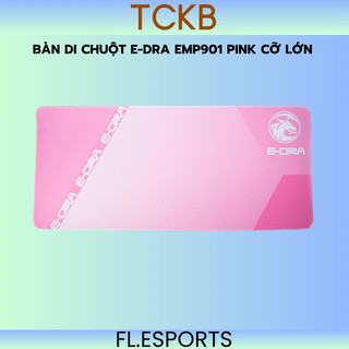 Bàn di chuột e-dra emp901 pink cỡ lớn - hàng chính hãng