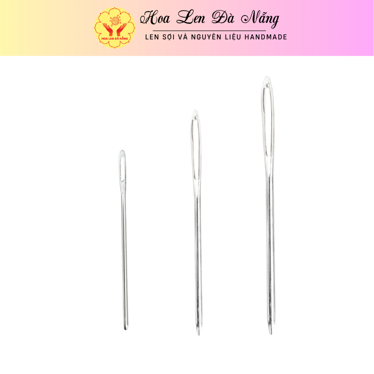 Set 3 cây Kim khâu len inox