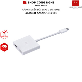 Đầu chuyển đổi từ type C sang HDMI, USB-A Xiaomi model XMZJQCH2TM dùng cho Máy tính, Laptop, Tablet