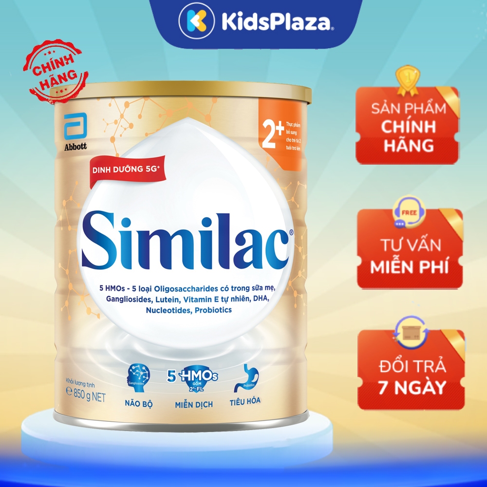 Sữa bột Similac 5G đủ size số 0+/1+/2+ 380g/850g chính hãng - Kids Plaza