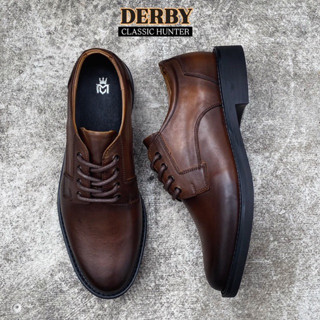[GIÀY DERBY] ®CAT HUNTER Derby nâu patina - giày da nam công sở , giày tây nam