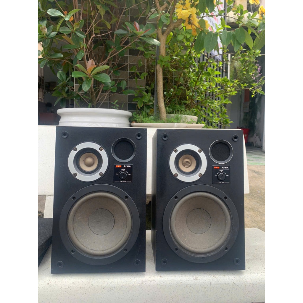 Bán Cặp Loa nhe nhạc Booksheolf AIWA  SC - 61 bãi Nhật đẹp keng hát cực tốt