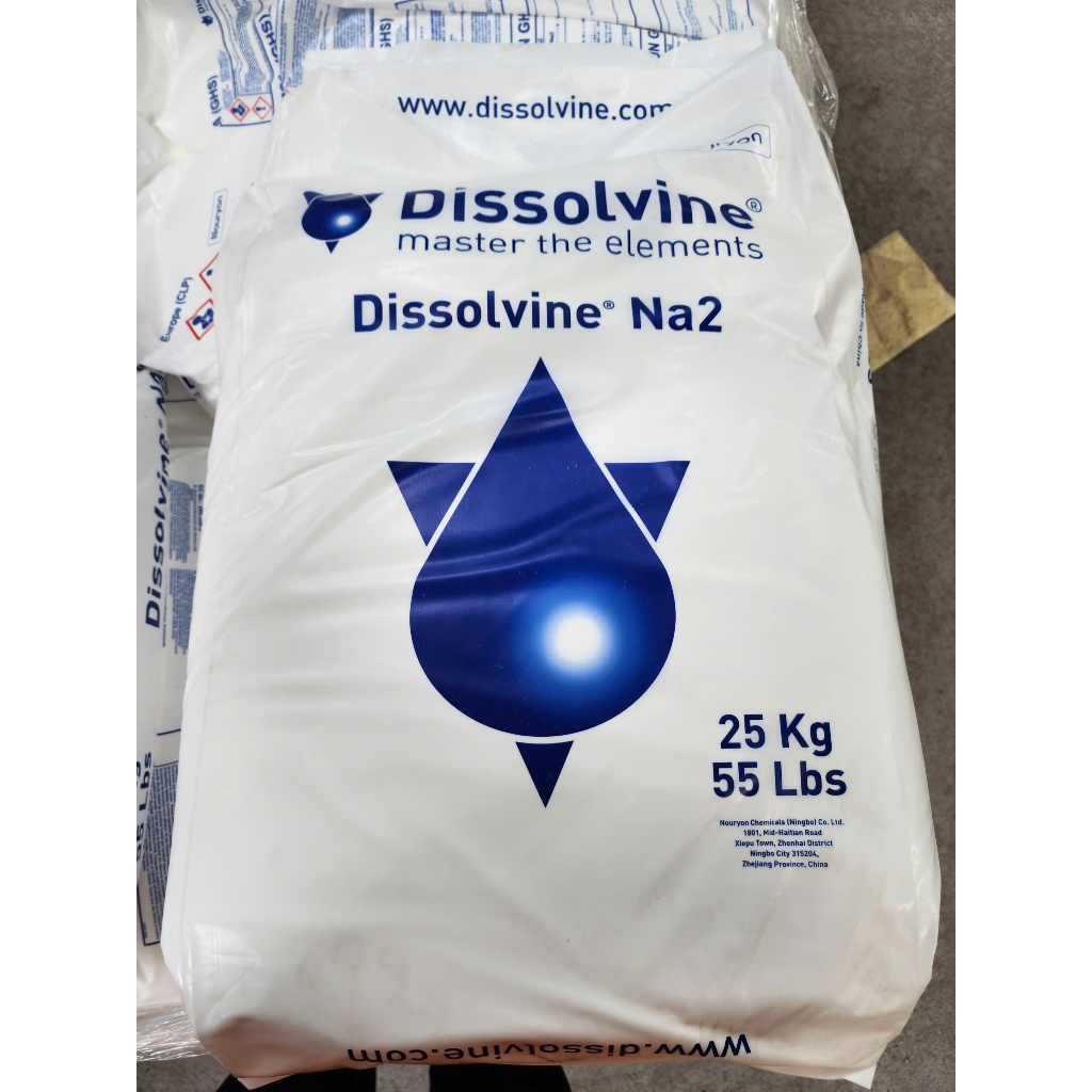EDTA 2Na – Dissolvine Na2 >99% – Khử Kim Loại Nặng, Ổn Định pH, Cải Thiện Chất Lượng Nước Ao