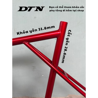 (Đủ màu - Size 55) Khung xe đạp Fixed Gear - D210
