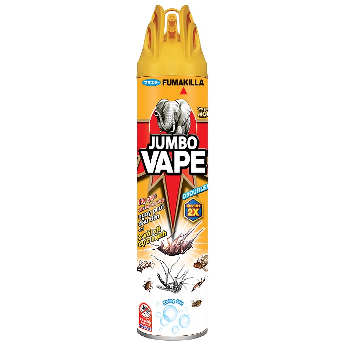Bình xịt côn trùng Jumbo Vape không mùi 600ml