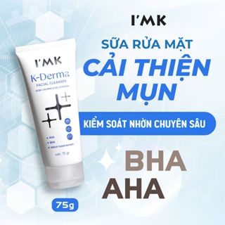 Chuyên Biệt Cho Da Dầu Mụn l Sữa Rửa Mặt Giảm Mụn K-Derma Giảm Mụn Đầu Đen - Trứng Cá - 75gram