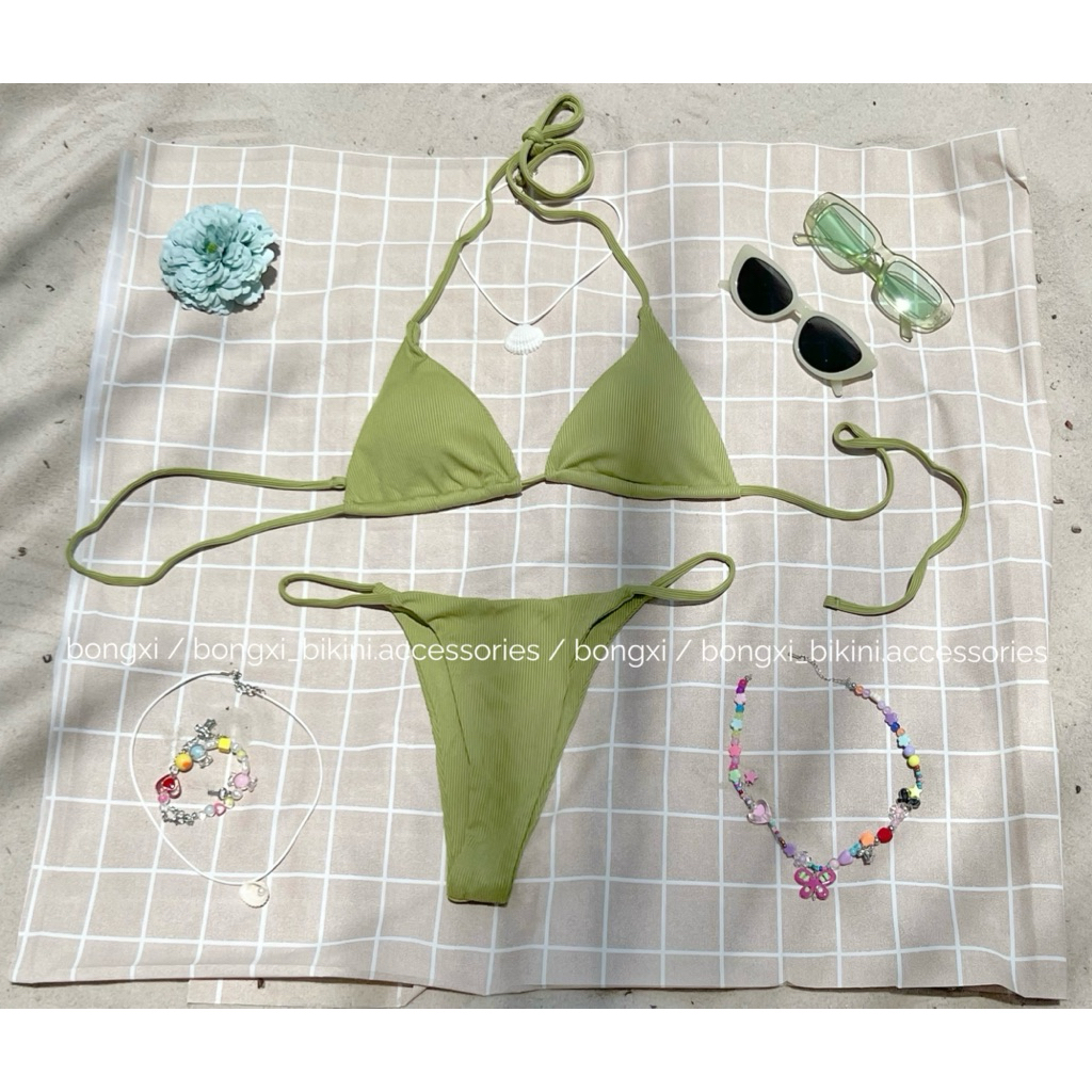 Set Bikini BongXi Beach Mood [Set xanh bơ]