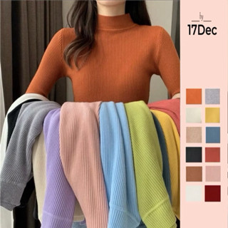 Áo len tăm cổ 3 phân hàng quảng châu 17DEC áo len giữ nhiệt cao cấp cho nữ