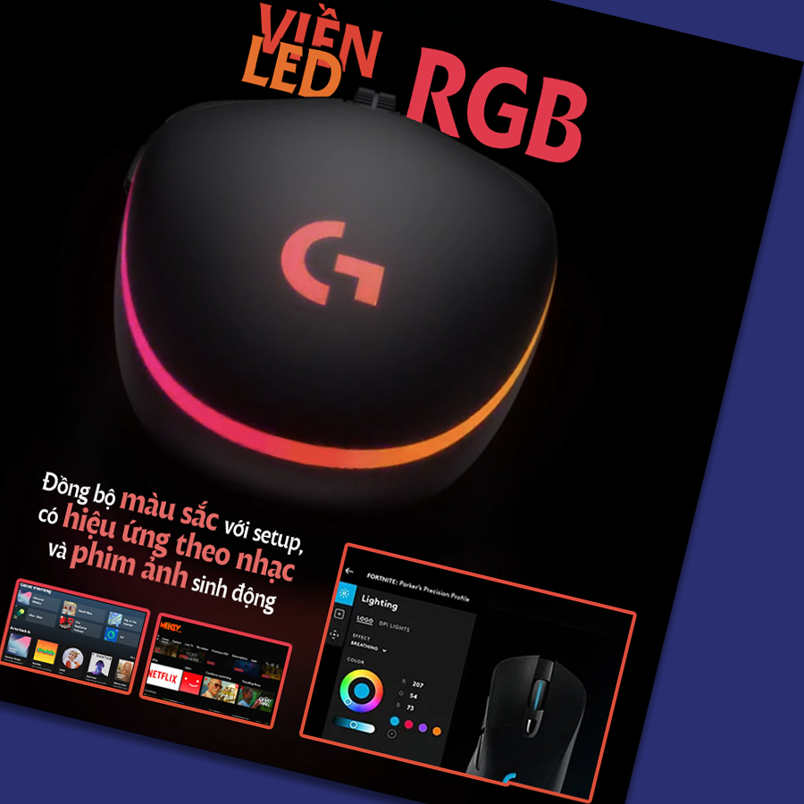 [CHÍNH HÃNG] Chuột Logitech G102 Lightsync – Chuột gaming RGB 6 nút, cảm biến 200–8000 DPI, 1ms, lưu cấu hình onboard | BigBuy360 - bigbuy360.vn