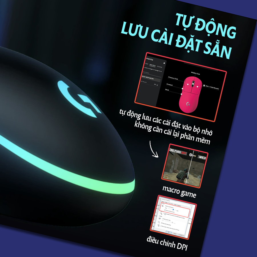 [CHÍNH HÃNG] Chuột Logitech G102 Lightsync – Chuột gaming RGB 6 nút, cảm biến 200–8000 DPI, 1ms, lưu cấu hình onboard | BigBuy360 - bigbuy360.vn
