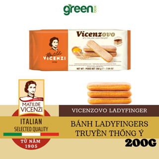  Bánh champagne thơm đậm mùi trứng tươi và vani làm bánh Tiramisu Ladyfingers Vicenzovo Vicenzi Ý 200g 