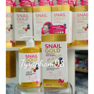 [SHIP HOẢ TỐC 24H] SNAIL GOLD , AlPHA ARBUTIN dưỡng trắng da body  Alpha Arbutin 500ml