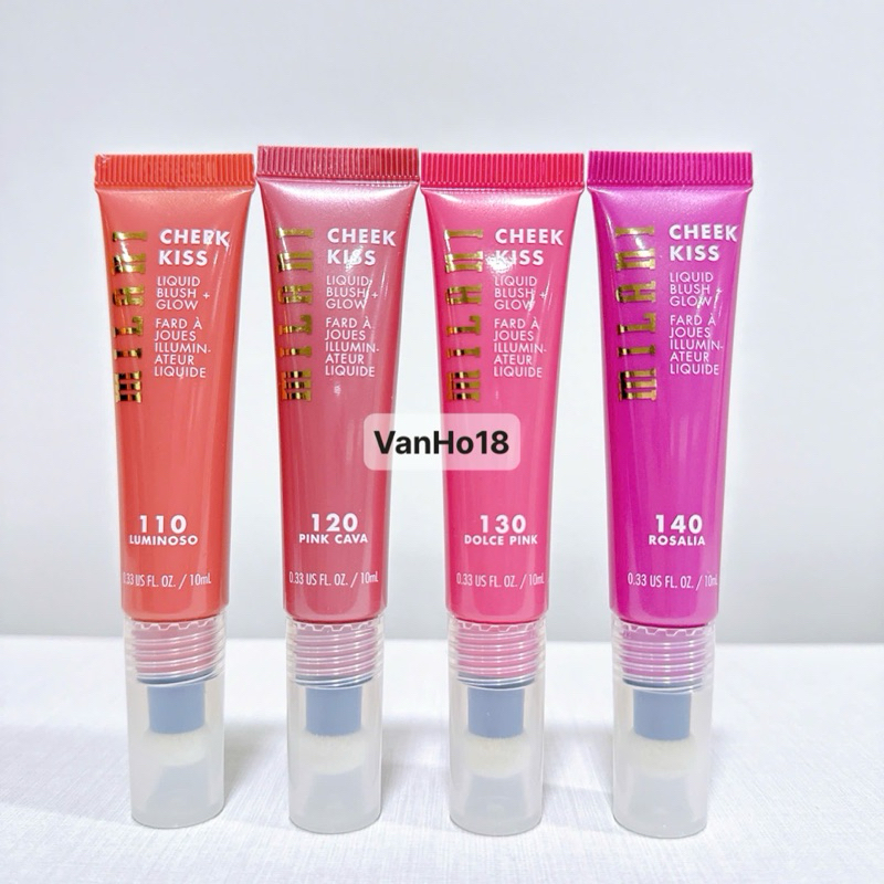 Má hồng MILANI Cheek Kiss Liquid Blush + Glow