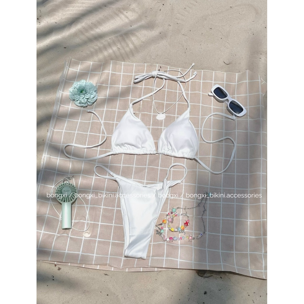 Set Bikini BongXi Beach Mood [Set trắng1]
