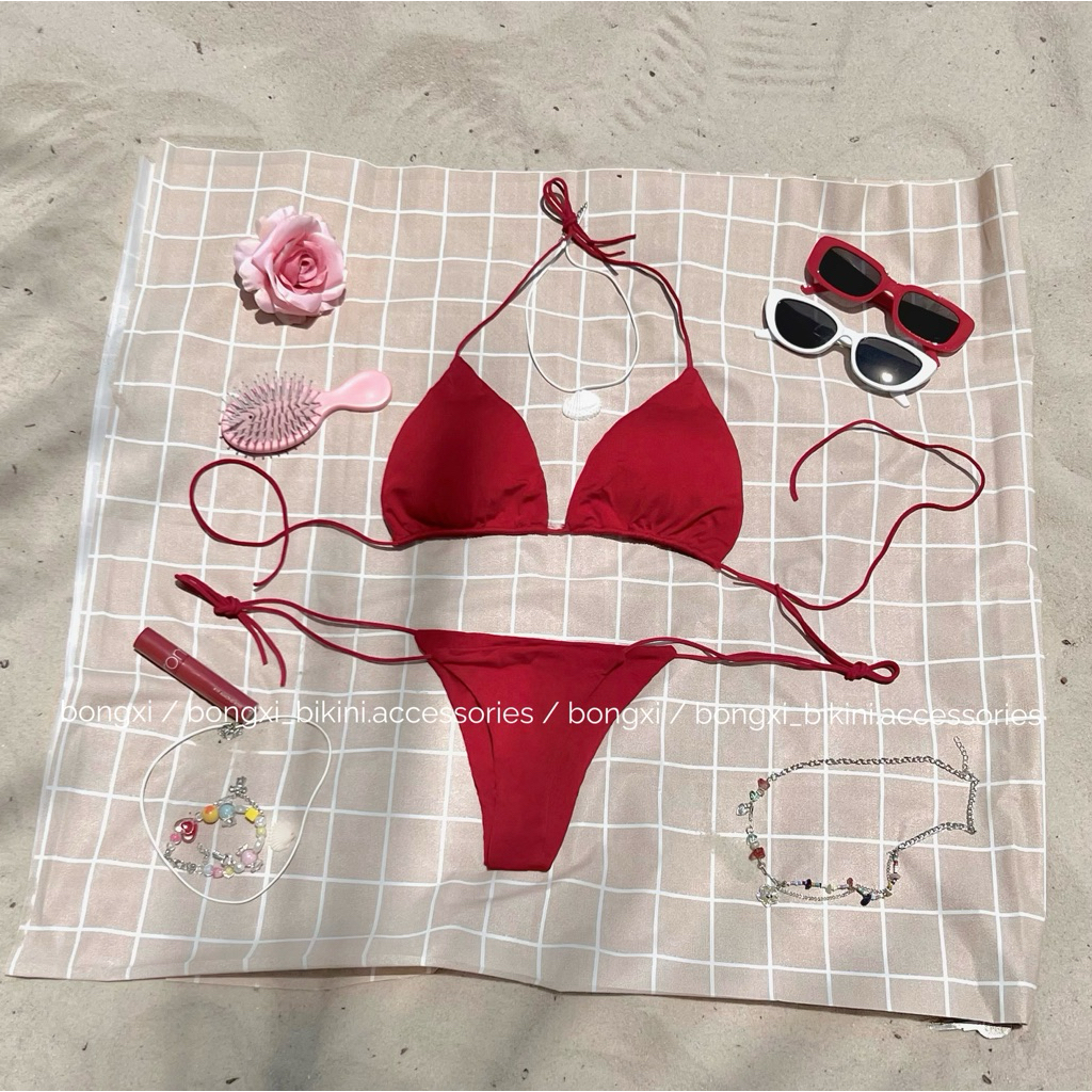 Set Bikini BongXi Beach Mood [Set đỏ2]