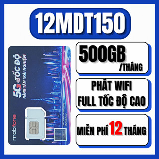 [ TRỌN GÓI 1 NĂM ] SIM 4G MOBIFONE TỐC ĐỘ CAO FULL DATA VÀO MẠNG 12MDT50 12MDT150 MDT250 12MXH100