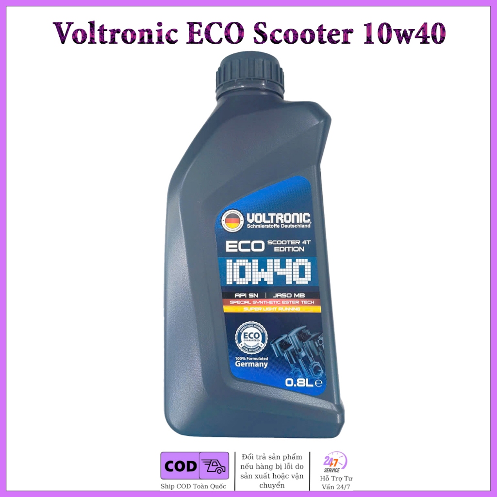 Dầu Nhớt Dành Cho Xe Tay Ga Voltronic ECO Scooter 10w40