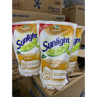 COMBO 3 TÚI NƯỚC RỬA CHÉN SUNLIGHT 500L * 3 HƯƠNG CHANH GỪNG(hàng tặng Sunlight)