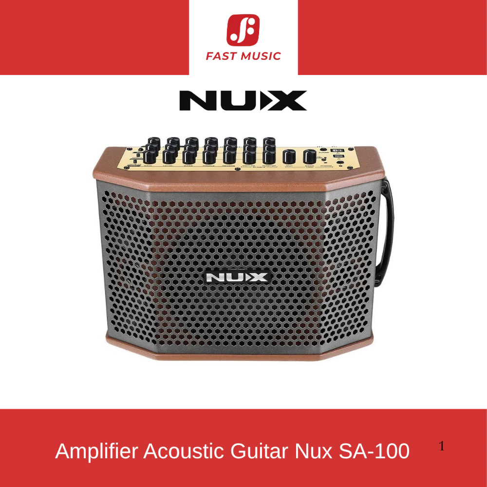 Amplifier Acoustic Guitar Nux SA100 Đa Năng Chính Hãng