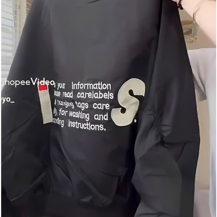 Áo Khoác Gió Bomber Dù Tay Nhún V1 Thêu Full Chữ S Top Menswear Form Rộng Unisex Nam Nữ 2025 | BigBuy360 - bigbuy360.vn