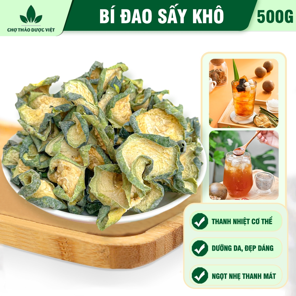 Bí đao sấy khô 500g, trà bí đao thanh nhiệt, giảm nhiệt cơ thể, mát gan, hỗ trợ giảm cân