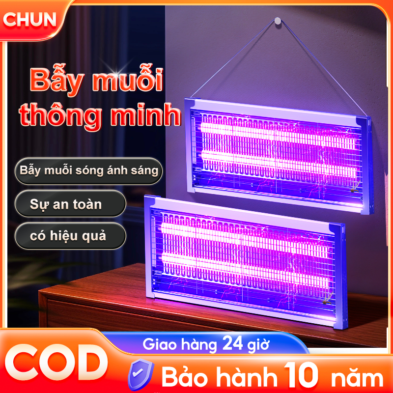 Đèn bắt muỗi CSuất 10-24W An toàn đèn Led thu hút diệt côn trùng bẫy ruồi BH 10 năm