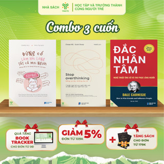 [Combo 3 Cuốn] Sách Stop Overthinking + Đừng Cố Làm Hài Lòng Tất Cả Mọị Người + Đắc Nhân Tâm - YMATE