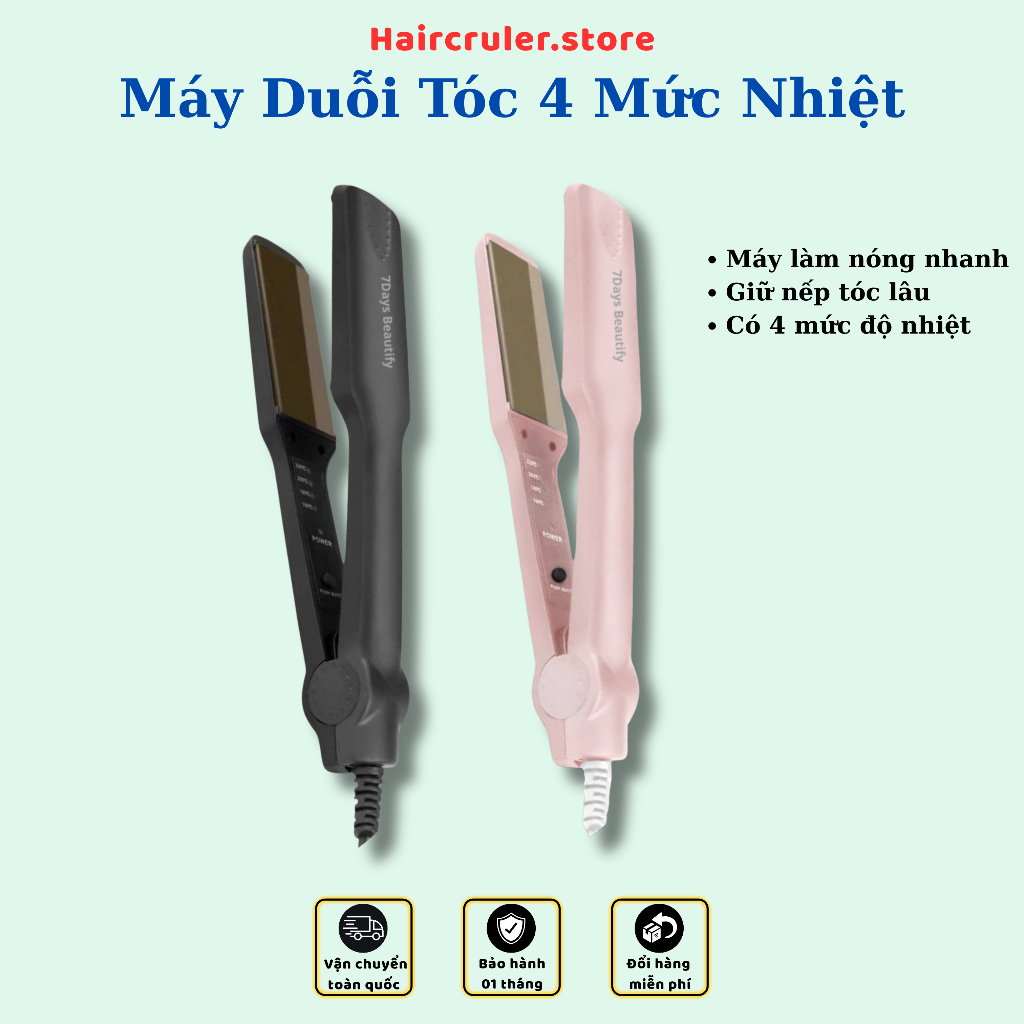 Máy Duỗi Tóc 4 Mức Nhiệt - Dụng Cụ Tạo Kiểu,Làm Đẹp, Là Thẳng Tóc đẹp