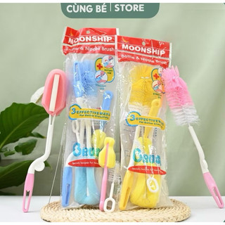 Bộ Cọ bình Sữa Moonship 5 chi tiết
