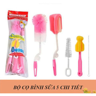 Bộ Cọ bình Sữa Moonship 5 chi tiết