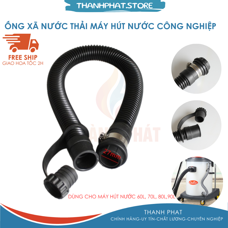Ống xã nước bẩn máy hút bụi 60L,80L,90L